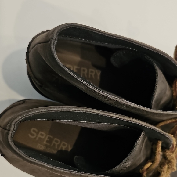 Sperry Women's Gray Ankle Booties Leather Size 8.5 Celeste Prow - Picture 5 of 9